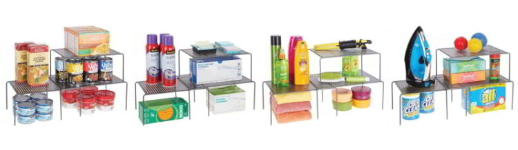 Organizer Sottolavello Nero - Cassetto Regolabile In Acciaio Per Detersivi E Accessori Cucina