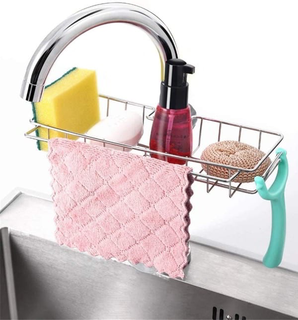 Nizirioo Organizer Lavello Cucina, Porta Spugna Lavandino Cucina, Porta